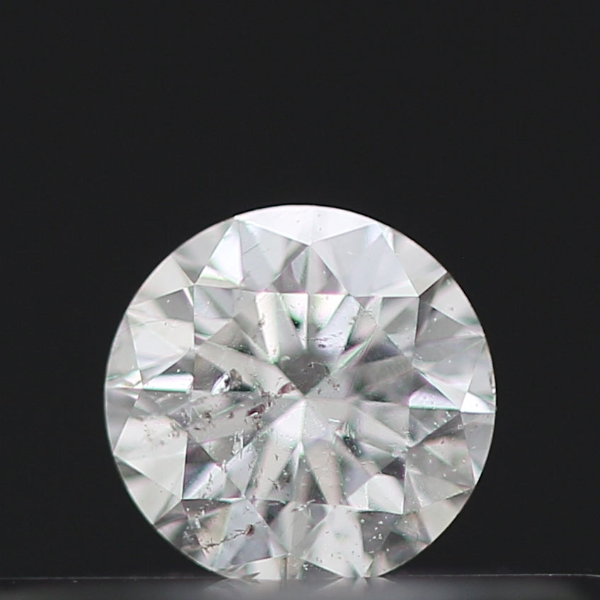 0.13 Carat White G/H I1 Round Brilliant Cut Natural Loose Diamond